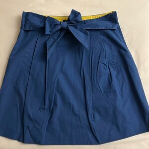 J.Crew size 4 blue skirt with bow